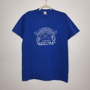 Vintage 70s 80s Tucson Arizona Cactus Art Nature Single Stitch Tourist Shirt